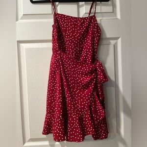 Red and White Polka Dot Dress